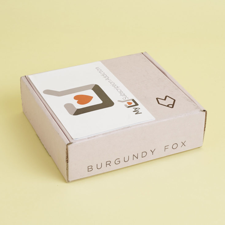 burgundy fox box