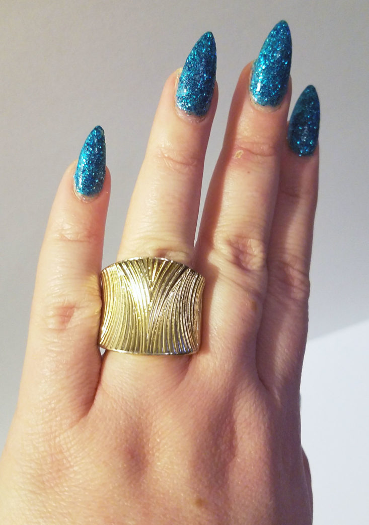 Bold Golden Girl Statement Ring