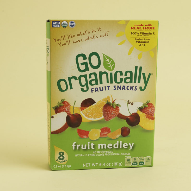 Go Organically Fruit Snacks box