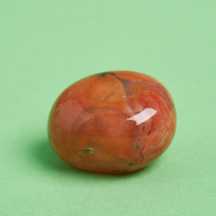 orange round stone
