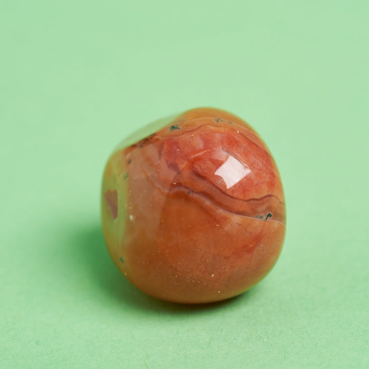 orange round stone