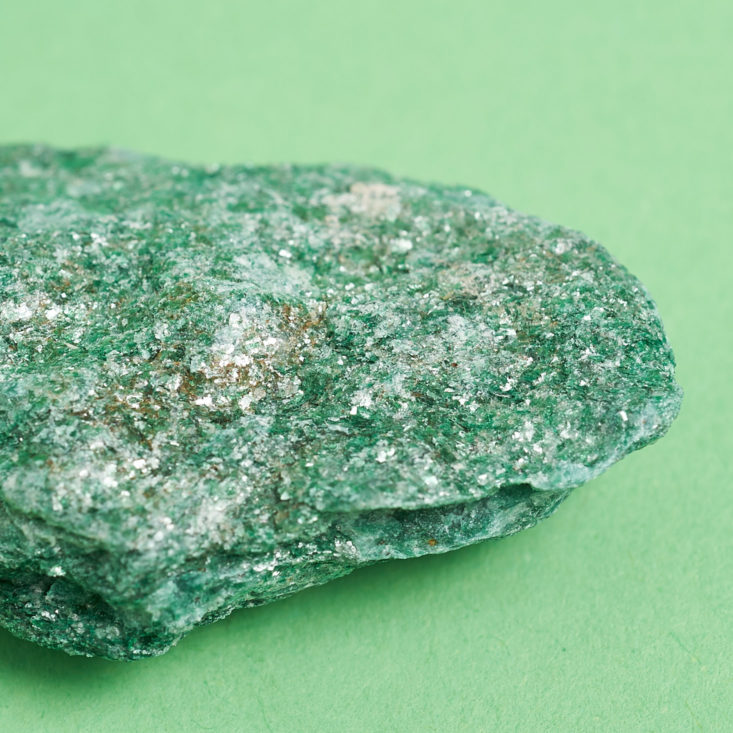closeup on green stone