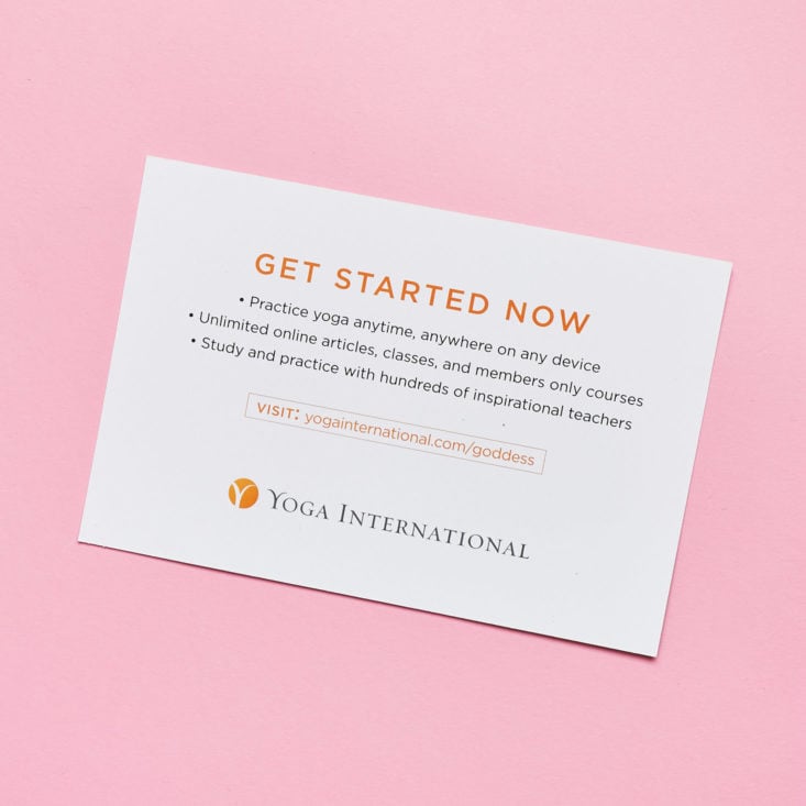 yoga promotion card