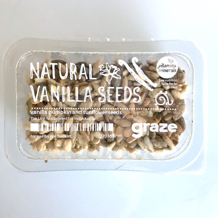 Graze December 2017 - natural vanilla seeds