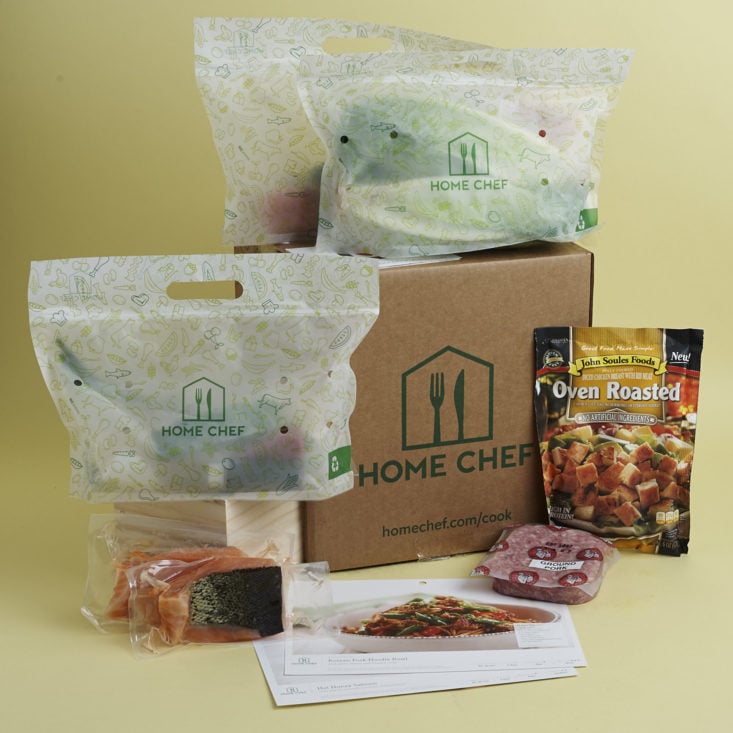 full contents of home chef box january 2018