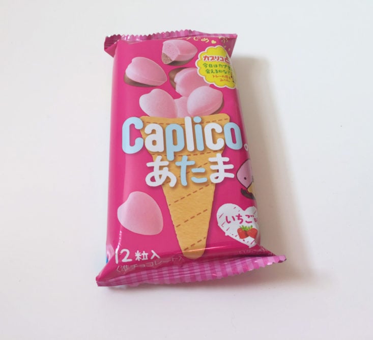 Glico Caplico Strawberry Chocolate Hearts package front