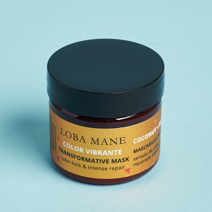 hair mask in gold jar