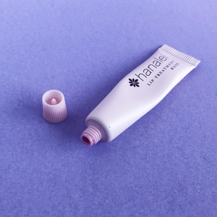 Hanalei Lip Treatment in Rose tube open