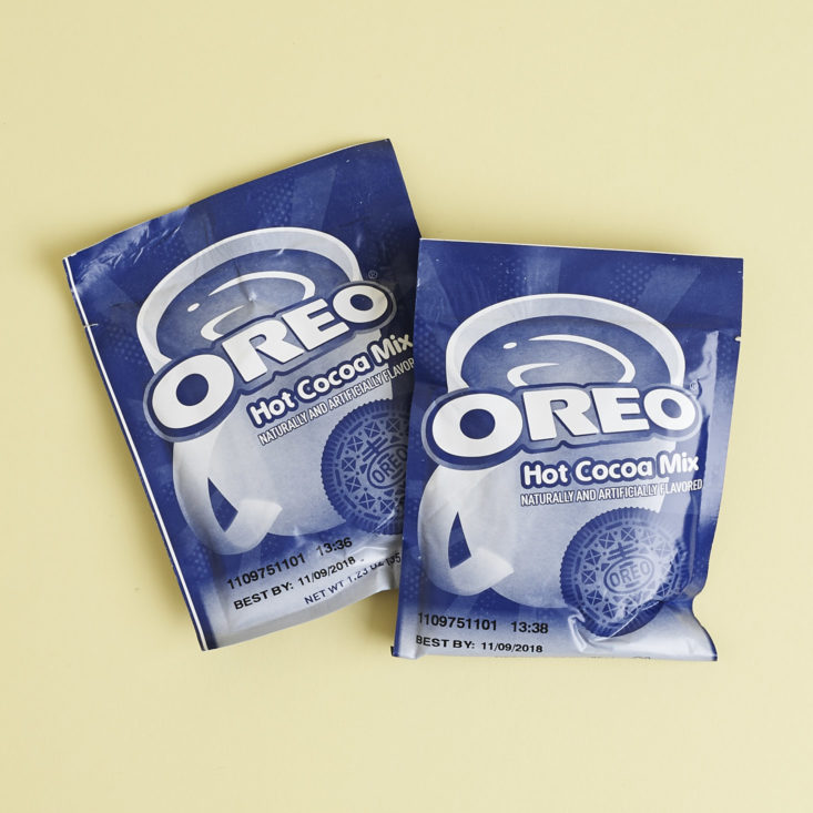 2 packages of OREO hot cocoa mix