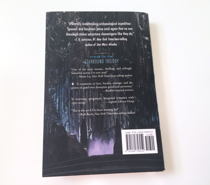 Unearthed by Amie Kaufman and Megan Spooner back cover