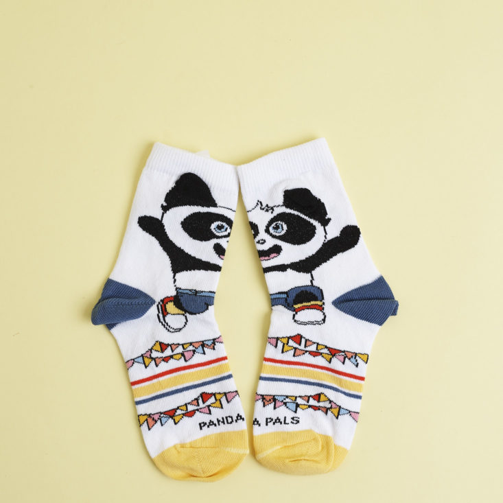 Panda Pals Kid_s Socks Box January 2018 Second Sock Detail