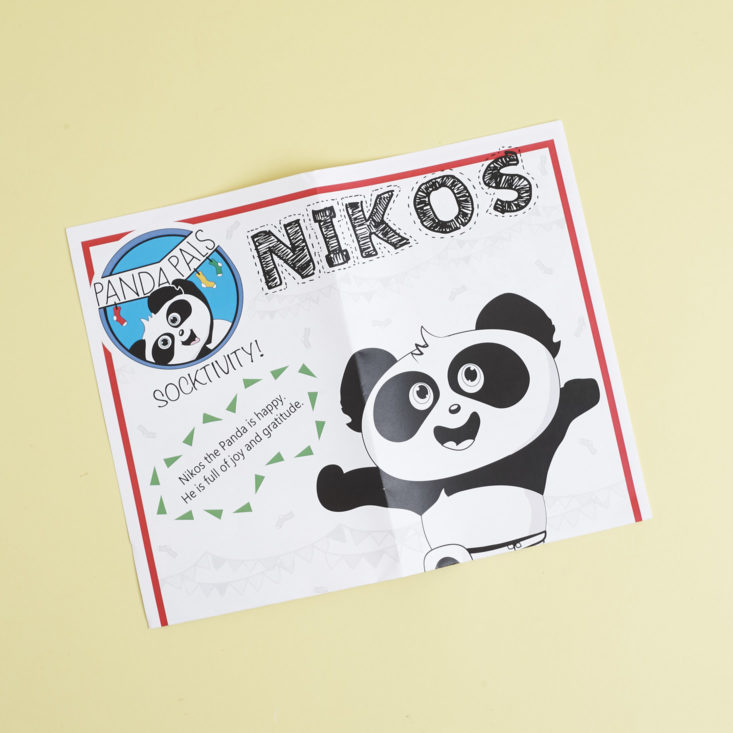 Panda Pals Kid_s Socks Box January 2018 Activity Page