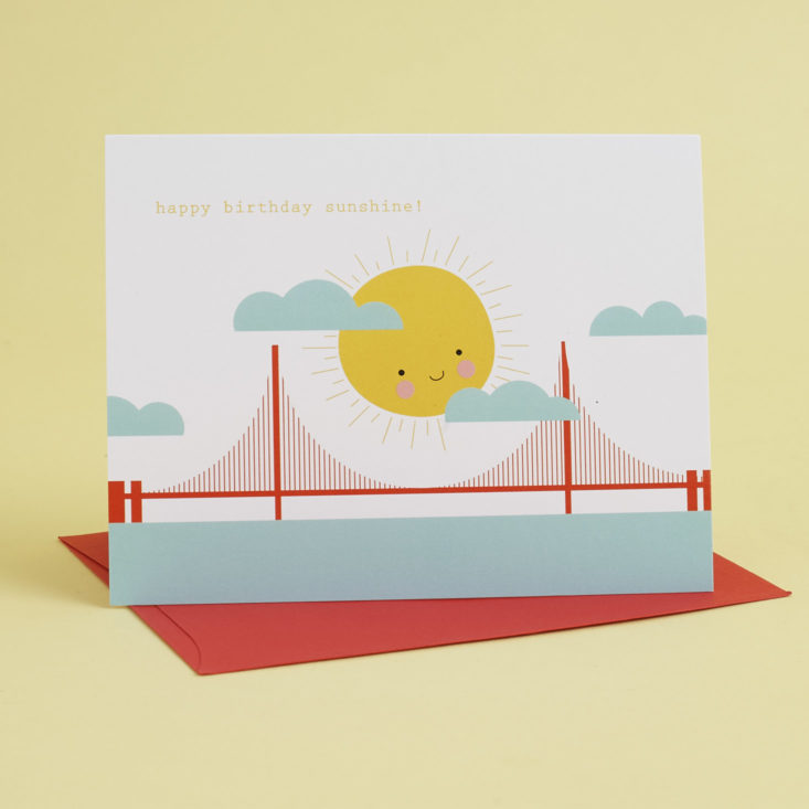 Golden Gate Sunshine Birthday Card