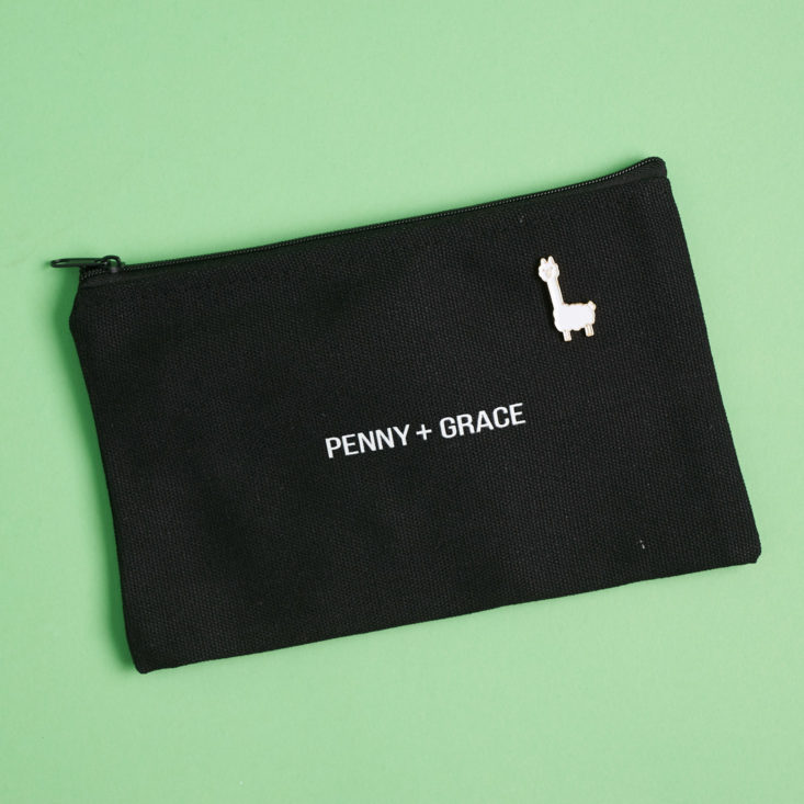 penny and grace black pouch