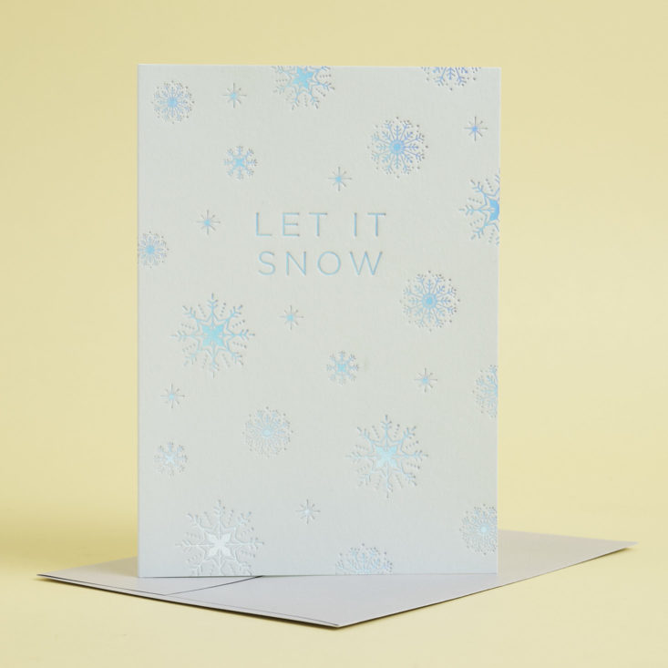 Let it snow card