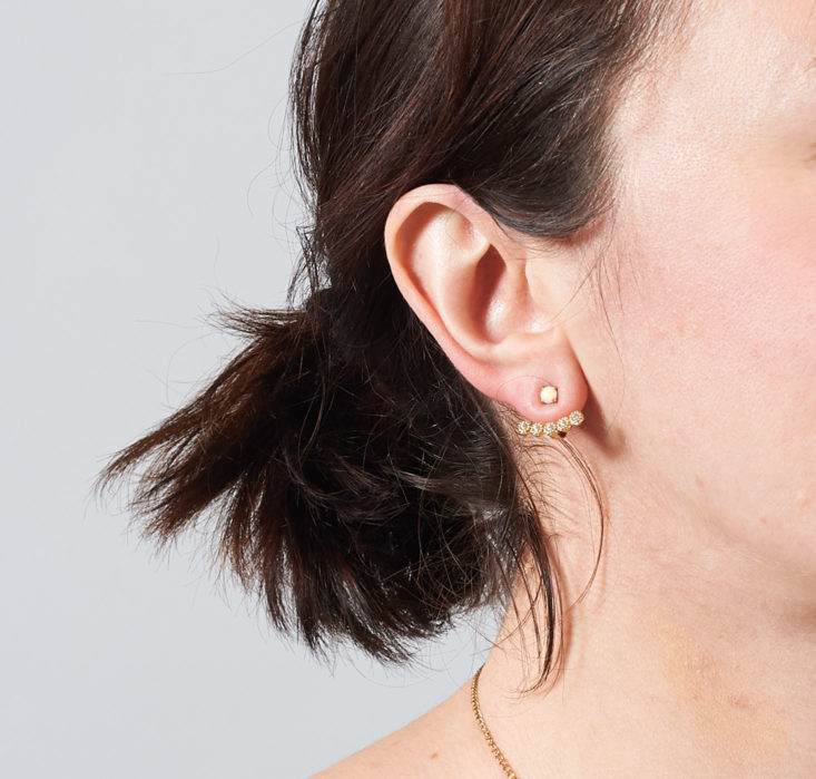 ear jacket on model