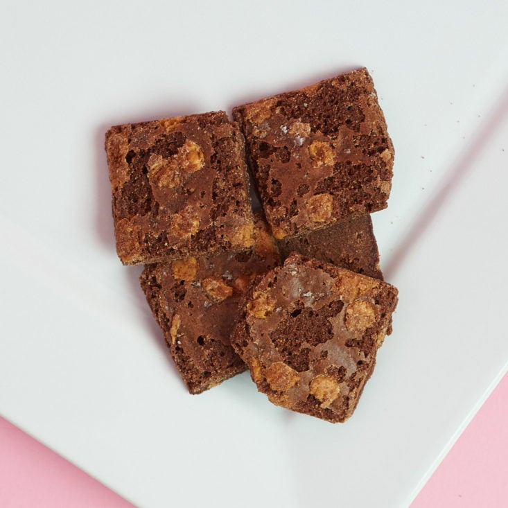 Sheila G's Brownie Brittle on plate
