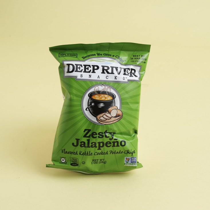 SnackNation Box January 2018 Deep River Snacks Zesty Jalapeno