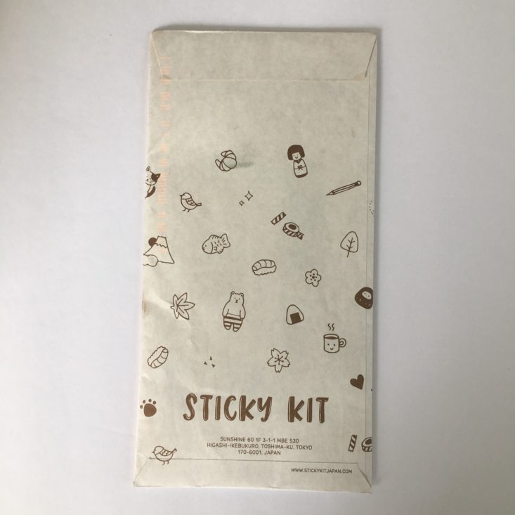 Sticky Kit January 2018 Envelope