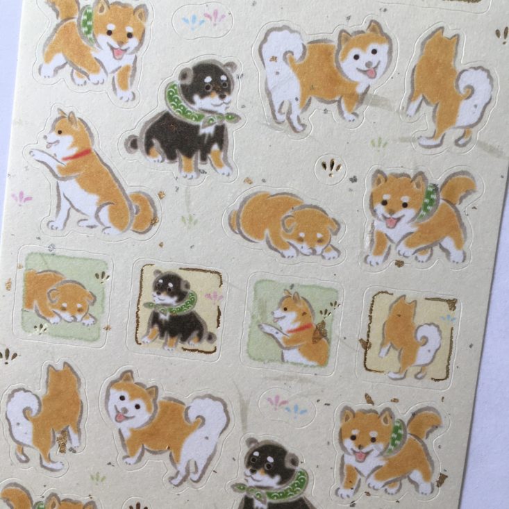 Shibu Inu Stickers in Sticky Kit January 2018