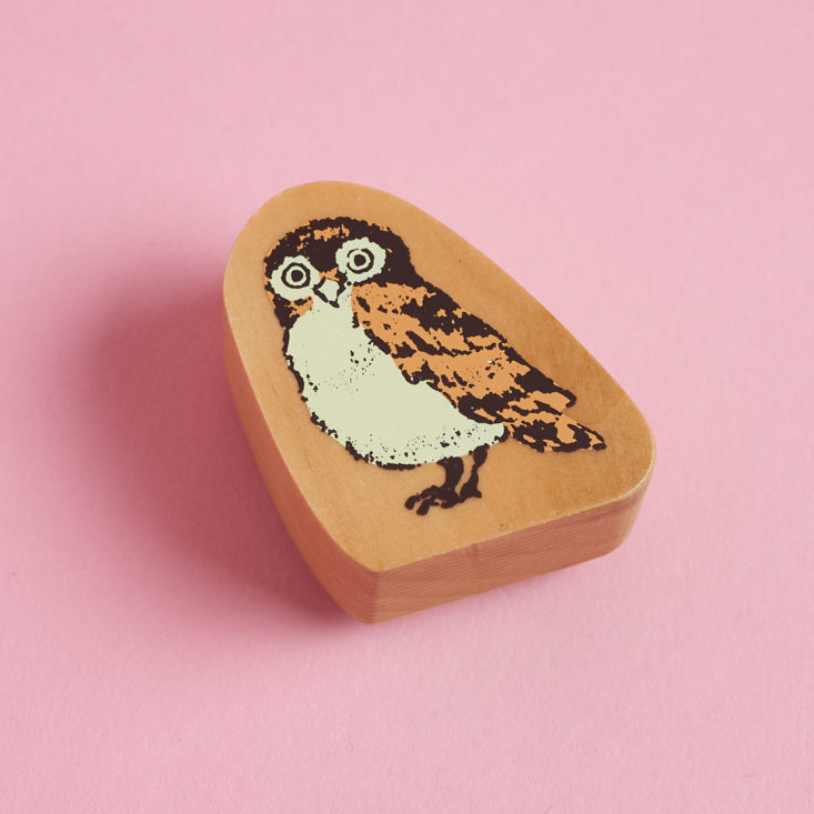 top of owl rubber stamp