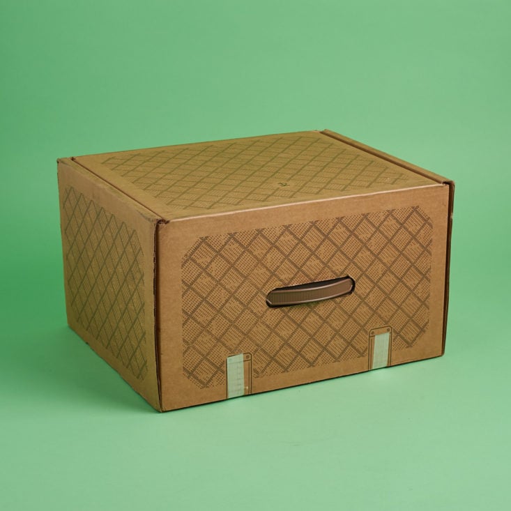 Trunk Club January 2018 box closed on its side