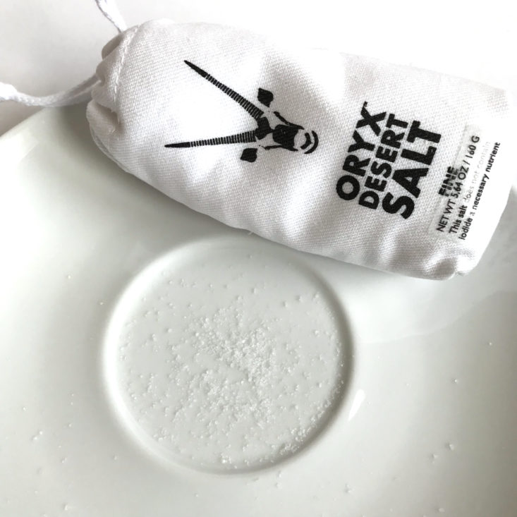 Try The World South Africa Box January 2018 - Oryx Desert Salt Open