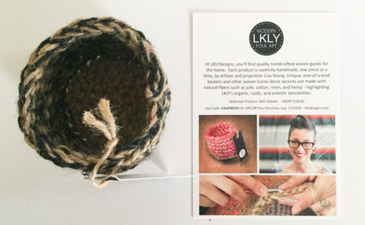 Mini Basket by LKLYDesigns and notecard