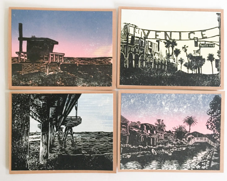 Venice Beach Scenic Greeting Card Collection by Inky Mess Press 