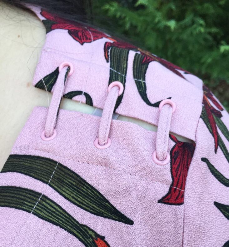 Slit Sleeve Dress shoulder detail