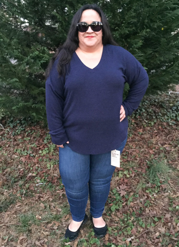 V-Neck Long Sleeve Top by W. by Wantable