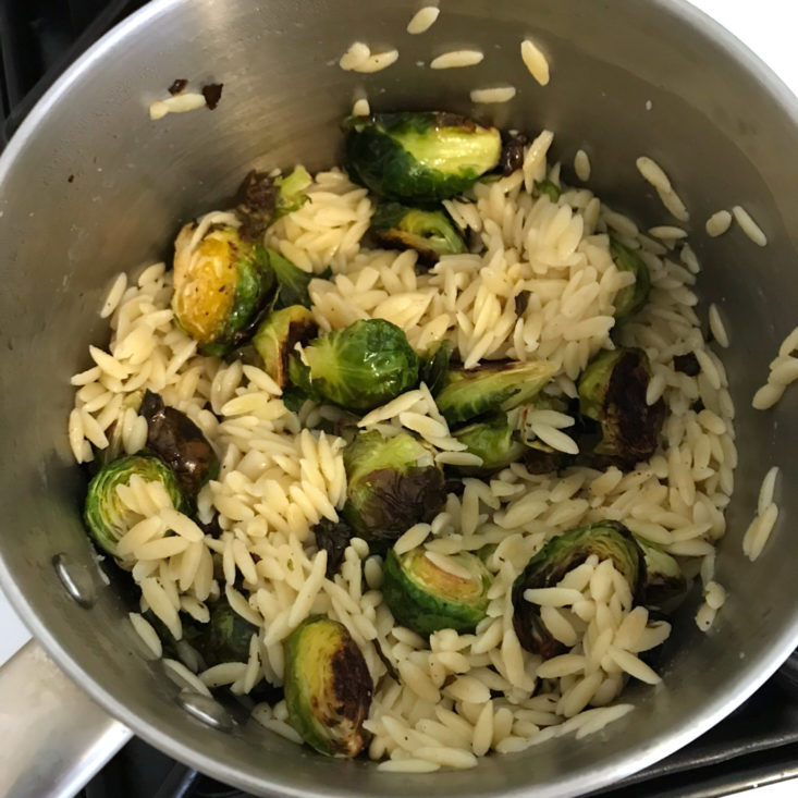 orzo with brussels sprouts 