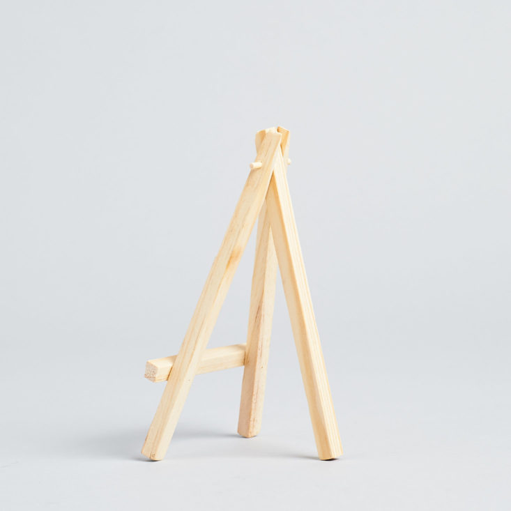 small wooden easel
