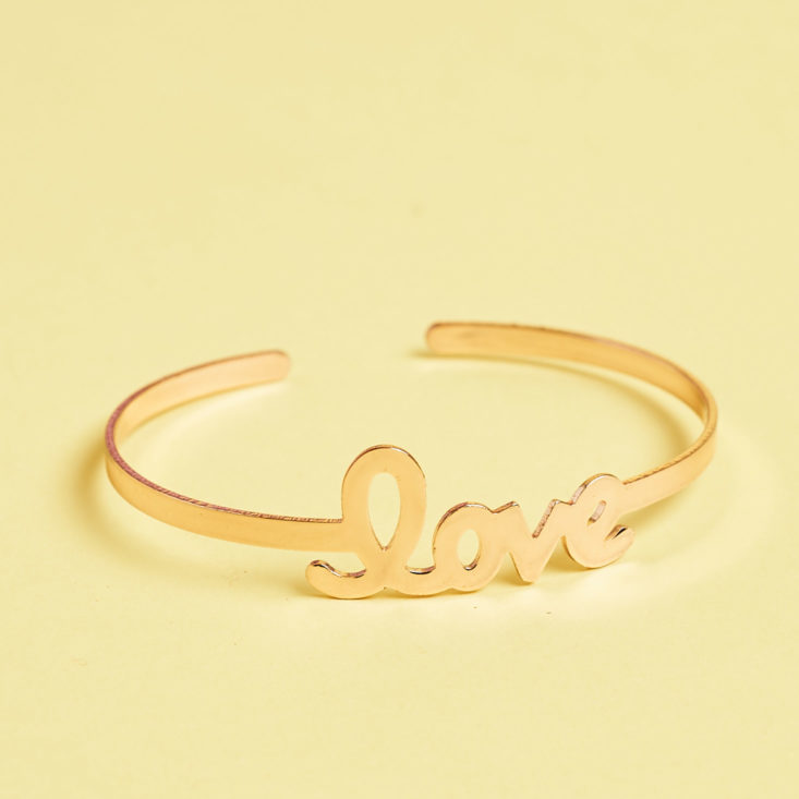 love cuff bracelet in gold