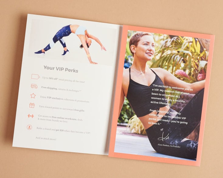 fabletics info booklet