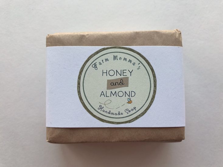 Farm Momma Honey and Almond Soap packaged