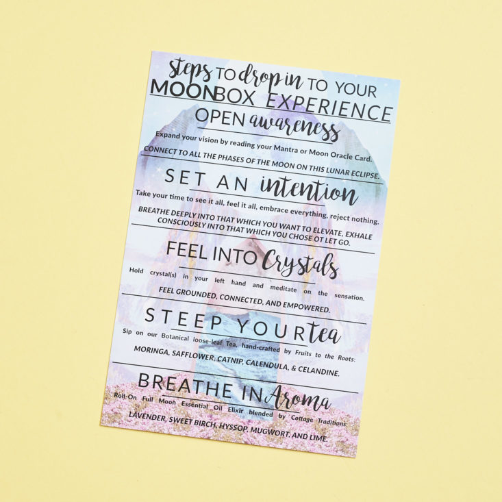 info card for moonbox blue moon package