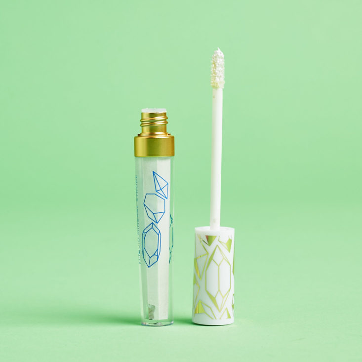 iridescent white lip gloss