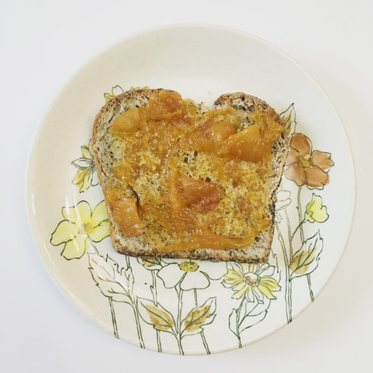 peach toast in Gounded Goods