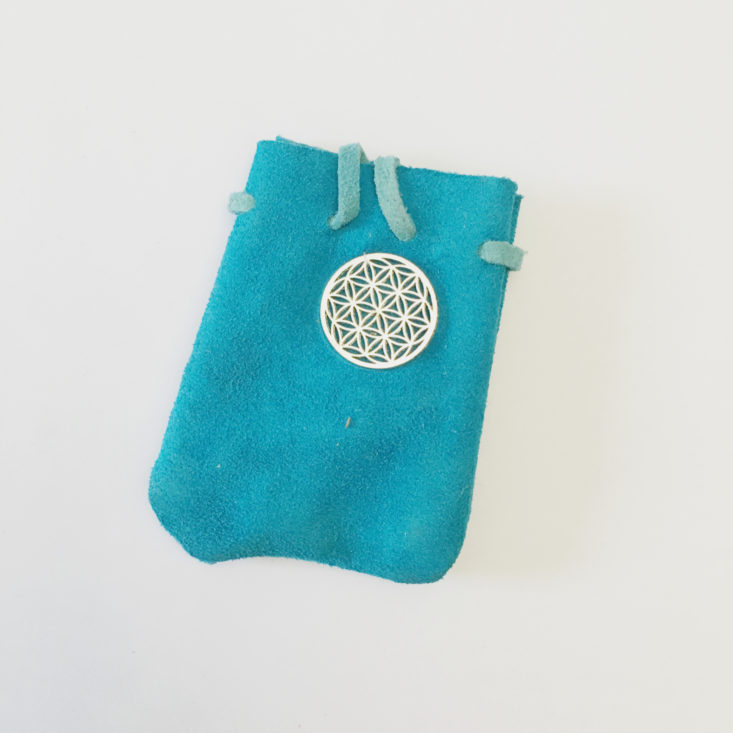 suede pouch from in BuddhiBox Jewelry Feburary 2018