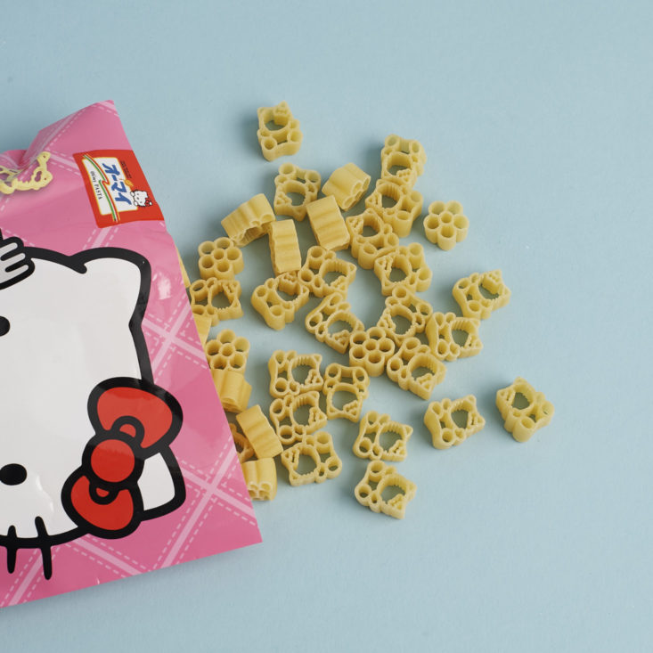 Hello Kitty shaped pasta