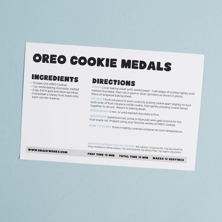 recipe for oreo cookie medals