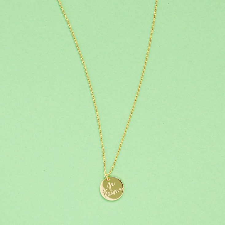 penny and grace je t'aime necklace