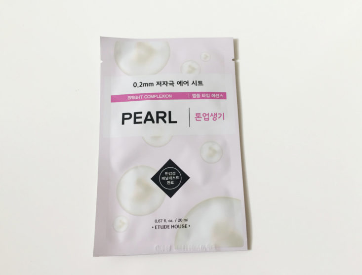 Piibu K-Beauty February 2018 Pearl Mask