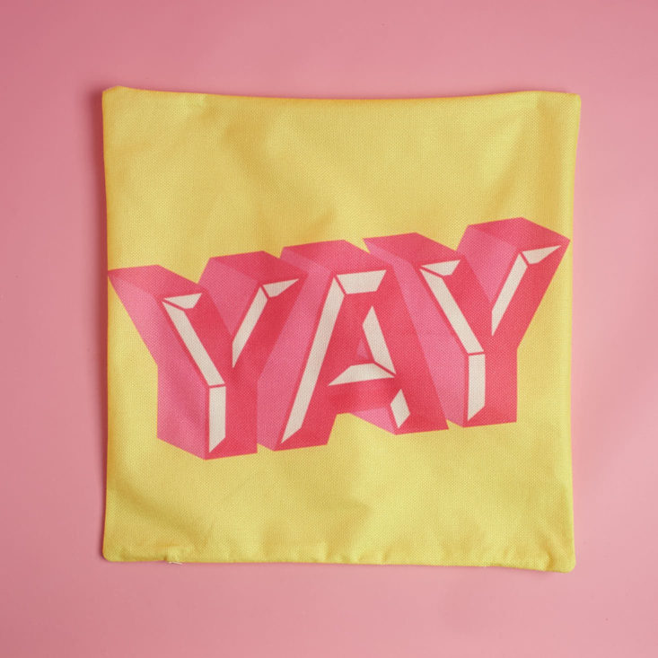 yellow yay pillowcase