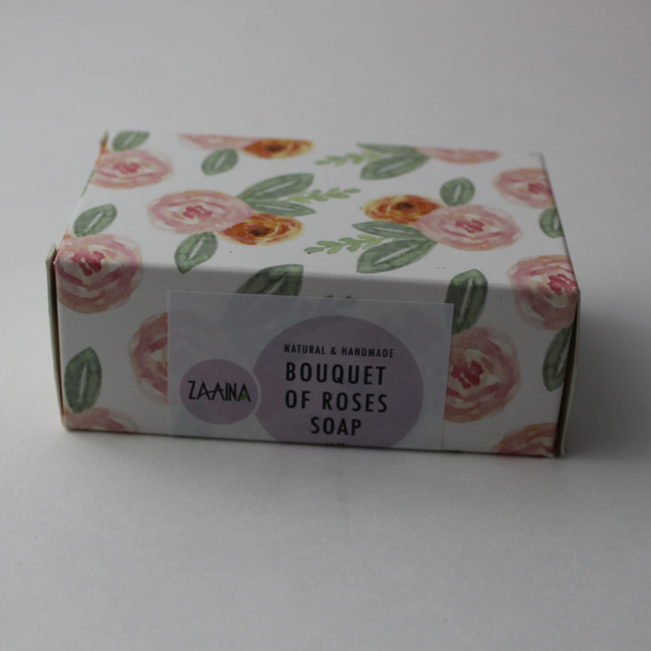 Zaaina Skincare Bouquet of Roses Soap (4.5 oz) packaged