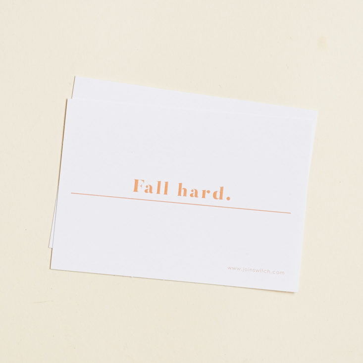 fall hard card