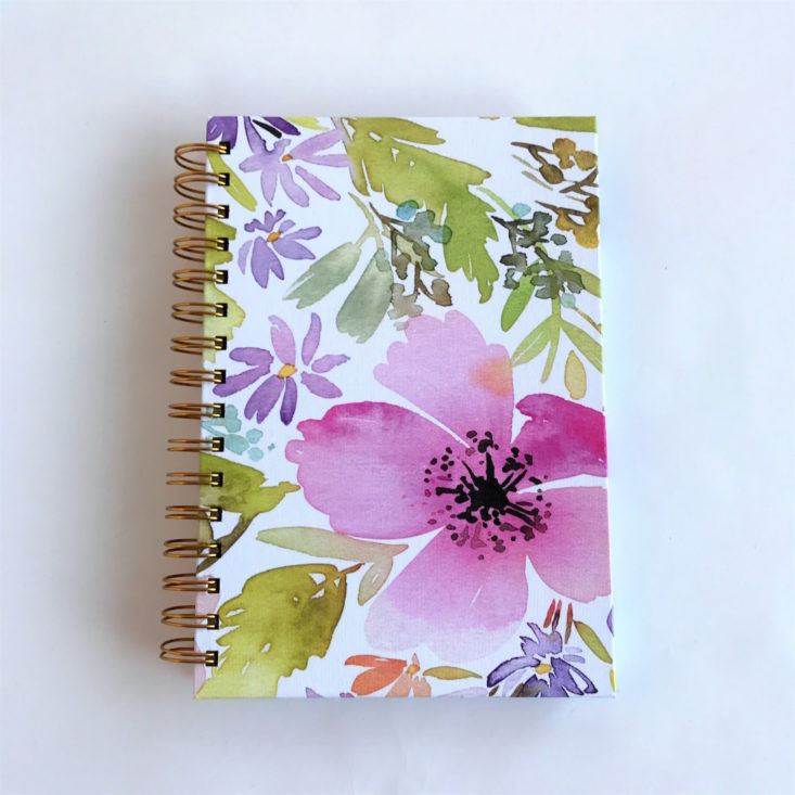 Floral Gold Spiral Notebook cover
