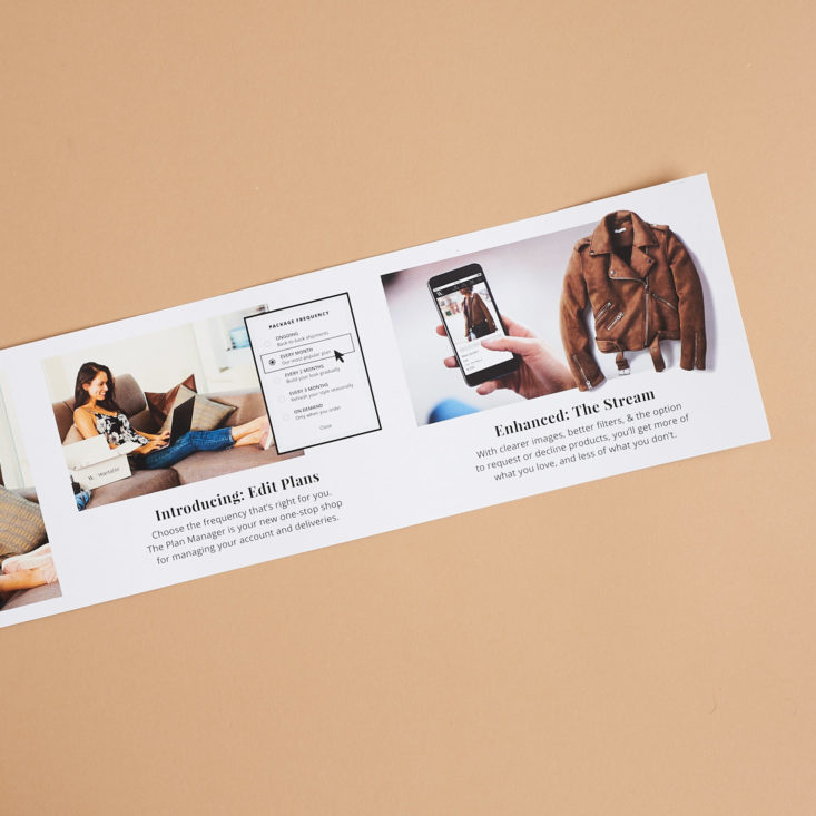 details on the information strip in the wantable fitness edit