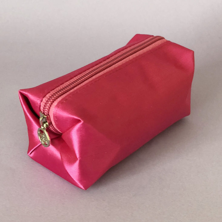 Bella Terra Pink Satin Makeup Bag 